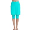 Micosuza Womens Skirted Swim Capris Sun Protective UPF 50+ Swimming