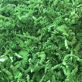 Black Cat Avenue 1/2 LB Lime Green Crinkle Cut Paper Shred Filler for Gift Wrap and Basket Filler