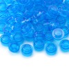 Feleph 1000PCS Transparent Blue Round Plates 1X1 Building Blocks Parts