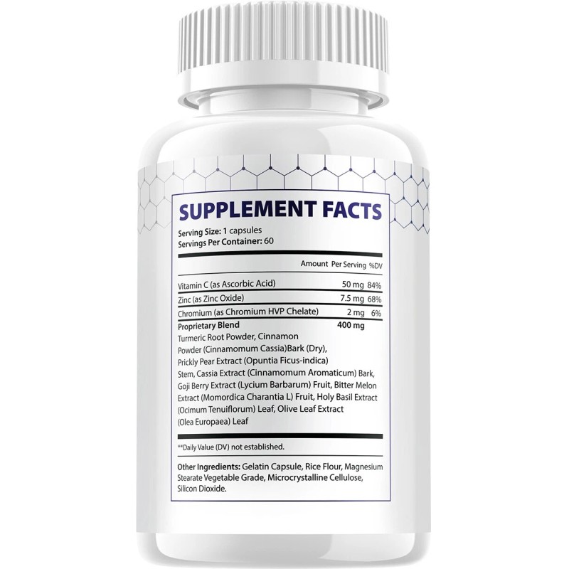 Gluctose (5 Pack) Gluctose Capsules – Gluctose Pills Advanced Supplement,
