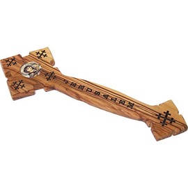 Holy Land Market Priest Hand held Priest Blessing Cross - 9 Inches (Mary)