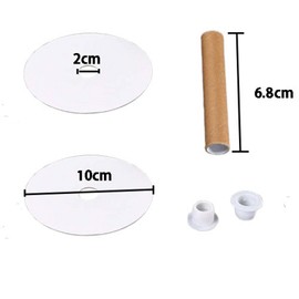 20pcs Empty Paper Thread Spools Removable Wire Weaving Bobbins for Yarn Ribbon Embroidery Sewing DIY Crafts,(6.8 x 10cm)