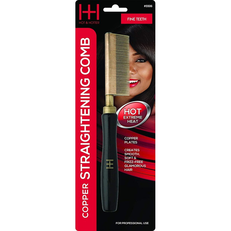 Hot & Hotter Thermal Straightening Comb - Copper Plate Fine