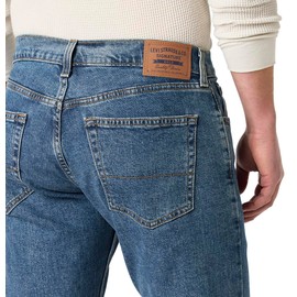 Levi Strauss Signature Gold Men's Relaxed Fit Flex Jeans (Available in Big & Tall), Medium Indigo-Waterless, 38W x 32L