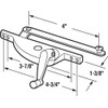 Prime-Line H 3550 Aluminum Finish Off-Set Right-Hand Jalousie Operator (Single