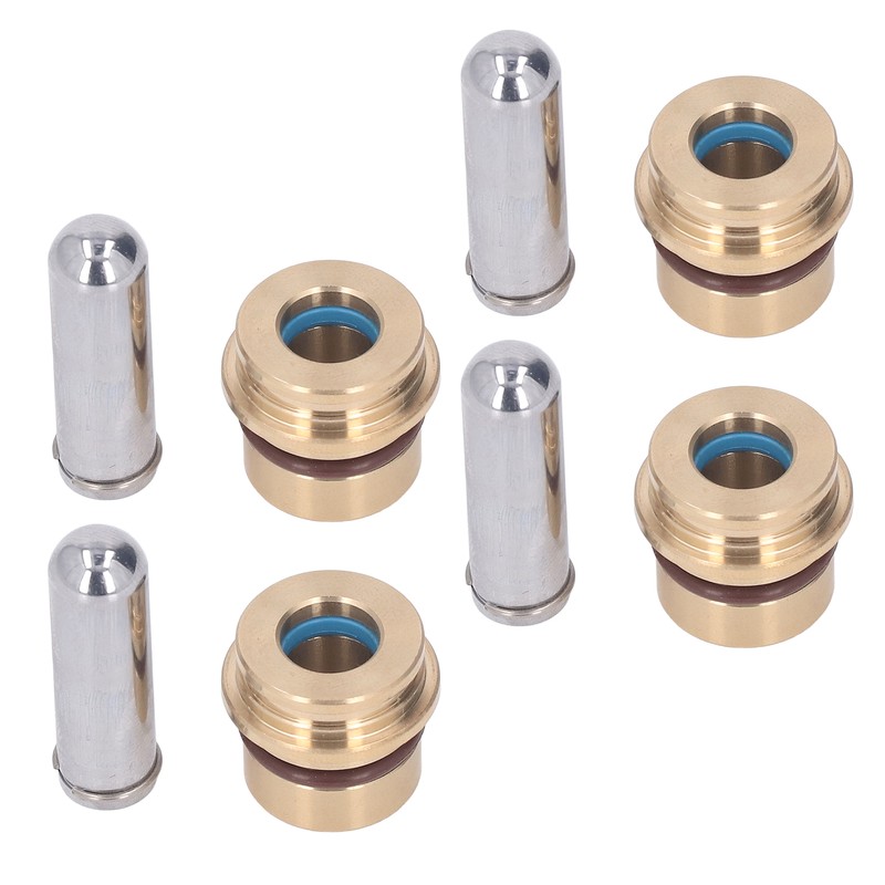 4PCS Joystick Handle Button Head Rubber Sealing Metal Push Rod