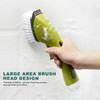 Long Handle Cleaning Brush with Soap Dispenser for Kitchen Pan
