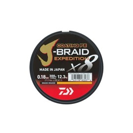 Daiwa J-Braid Expedition X8E Line 0.28 mm - 300 m Smash Orange