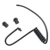 vhbw Security Sound Tube Earphones 2 x Ear Plugs Black/Transparent
