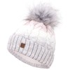 Faera Winter Hat - Warm Lined Faux Fur Bobble Hat