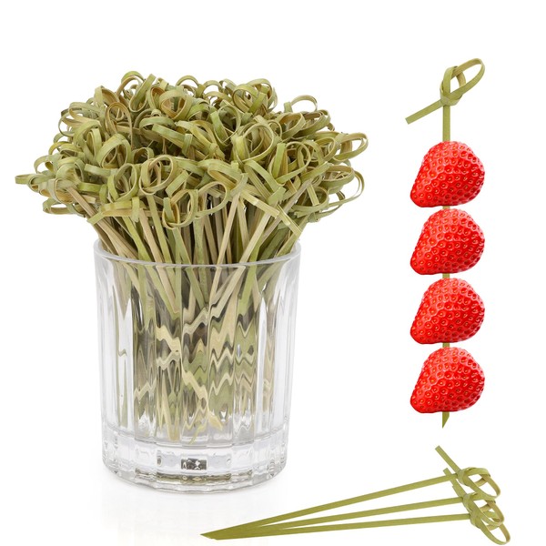 400 PCS Cocktail Picks, 4.9 Inch Toothpicks for Appetizers Bamboo