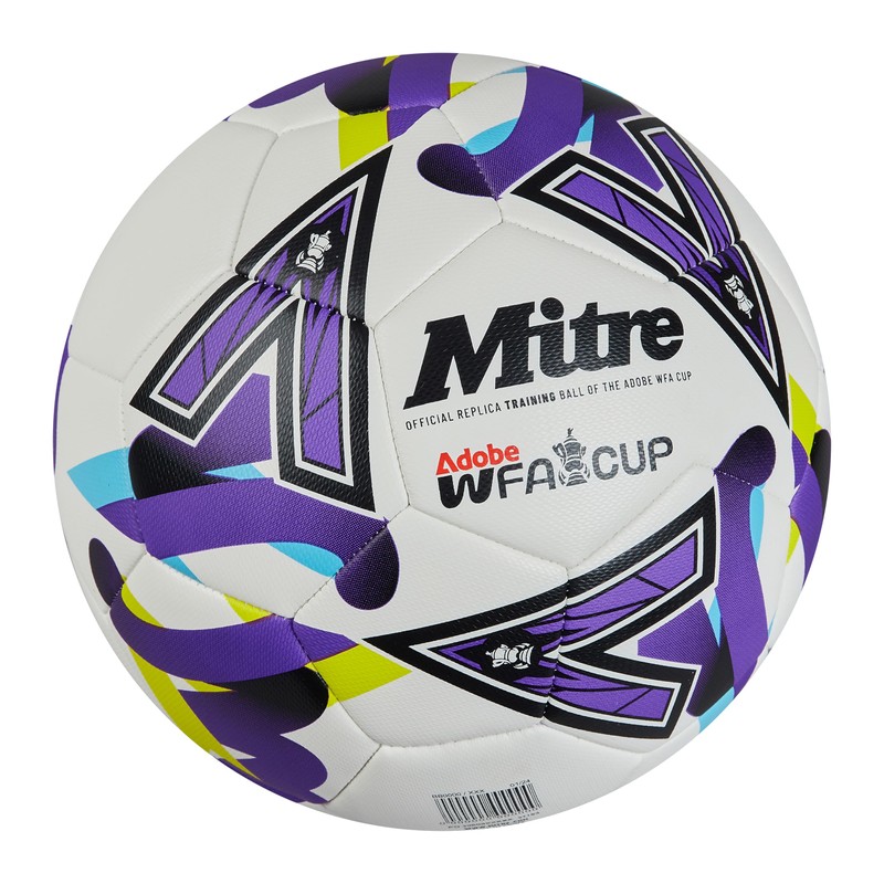 Mitre FA Cup Unisex Adult Football White/Purple/Green, 3