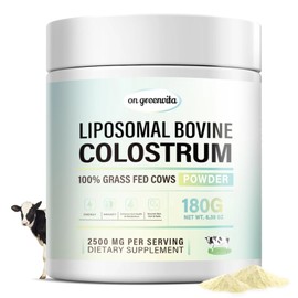 Liposomal Bovine Colostrum Powder - Pure Bovine Colostrum for Humans - Grass Fed Colostrum Supplement for Gut Support, Immune Health and Hair Growth,72 Servings per Bottle.180g/6.35 oz