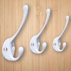 Ibosins 10 Pack Heavy Duty Dual Coat Hooks Wall Mounted