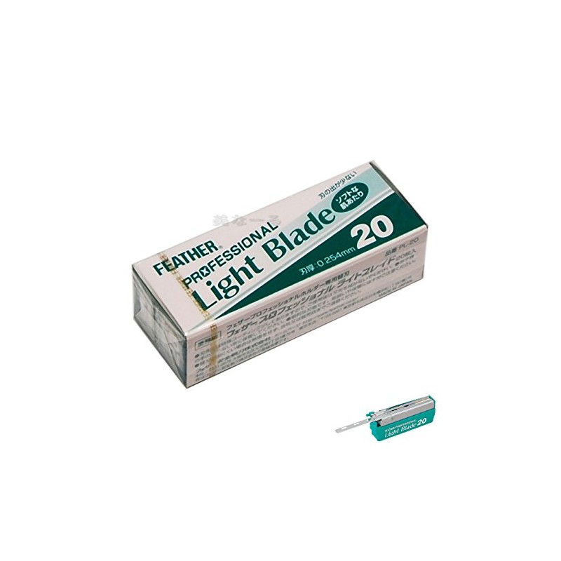 Feather Professional Braid Light Braid, Pack of 20 (Blade Thickness: