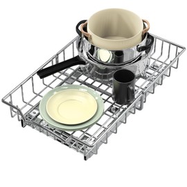 Simple Houseware Under Cabinet Pull Out Sliding Shelf Drawer Organizer, 18" D x 11" W