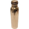 KUNAL Hammered Copper Water Bottle 34 Oz Joint Free-Ayurveda Health