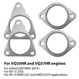 Upgraded Engine Exhaust Gasket Kit for Infiniti Q50 RWD 370z RWD/AWD G37