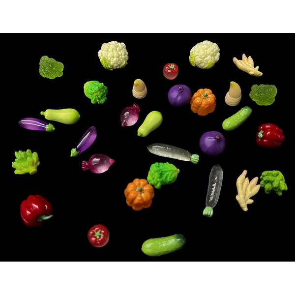 Geiomoo Miniature Fruit, Mini Resin Figurines Set for DIY Landscape
