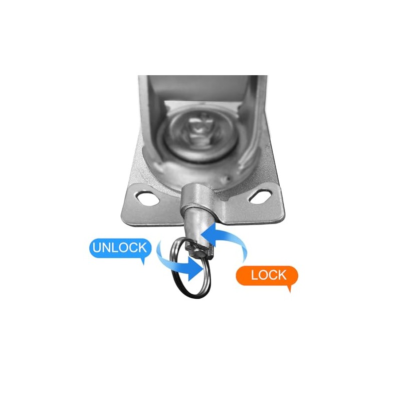 NINOSO Position Swivel Lock for 2" Wide Casters (2 pcs)