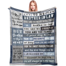 Spwasplo Gifts for Brother in Law Blanket - Brother in Law Christmas Birthday Gift - Brother in Law Gifts - to My Brother in Law - Brother in Law Gift Ideas - 60"x50"
