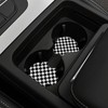 Checkered Steering Wheel Cover Universal 14.5-15 Inch Non-Slip Black and