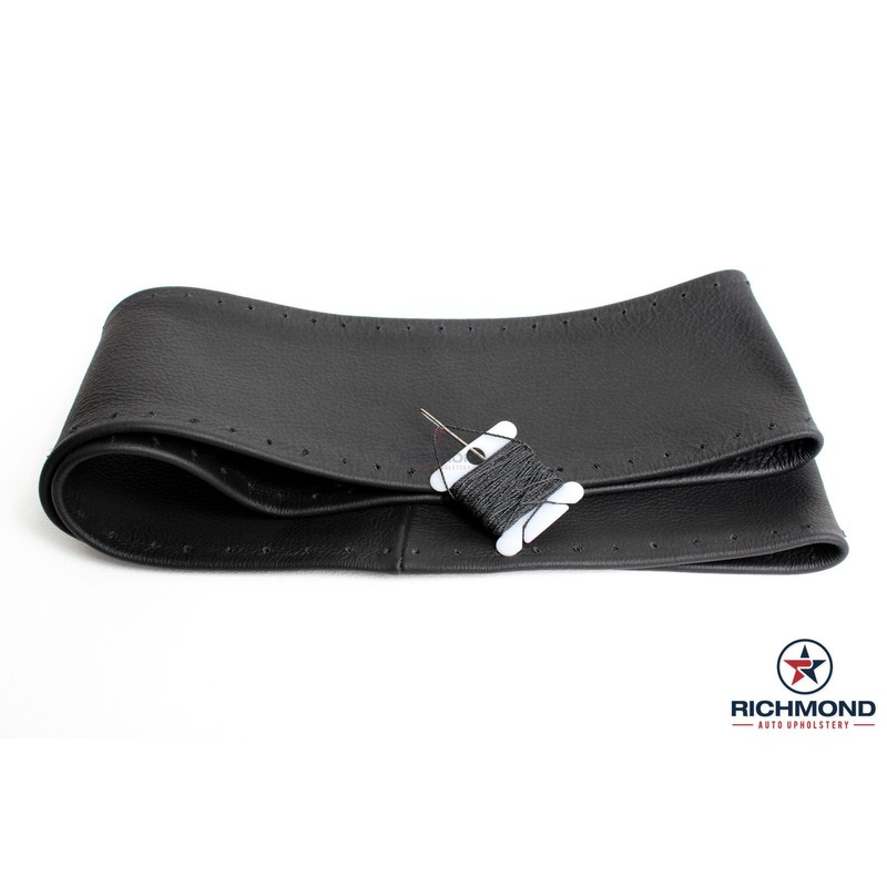 2003-2006 Chevy Tahoe Suburban - Black Leather Steering Wheel Cover