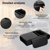 Mandark Car Center Console Armrest Pillow, Leather Memory Foam Auto