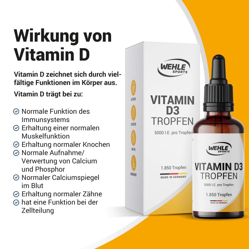 Vitamin D3 Laboratory-tested 5000 IU per drop high dosage –