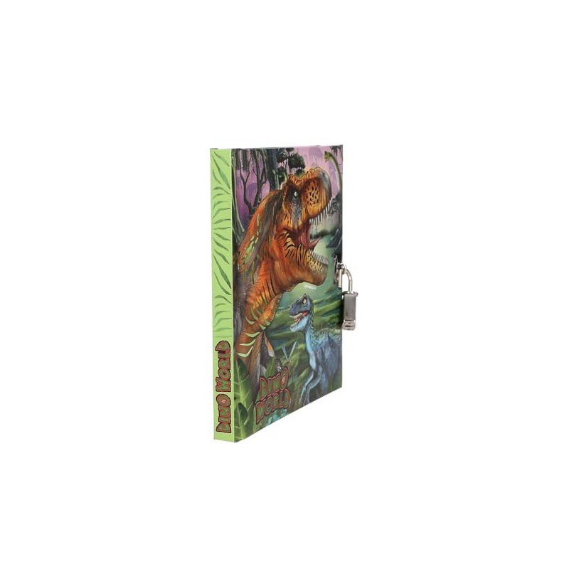 Depesche 13244 Dino World Diary with Lock, Book with Dinosaur