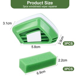3 Pieces Wiper Repair Tools, Wiper Blade Repair Tool with Sponge, Car Accessories, Car Wiper Repair Tools