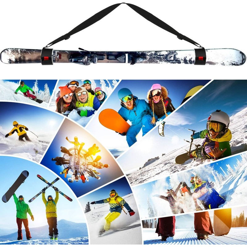 Grahoe Ski Straps for Carrying,Ski Strap and Pole Carrier Ski