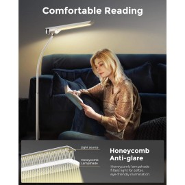 86lux 2024 Floor Lamp floor light Super Bright,3 Adjustable Colors and Touch Control