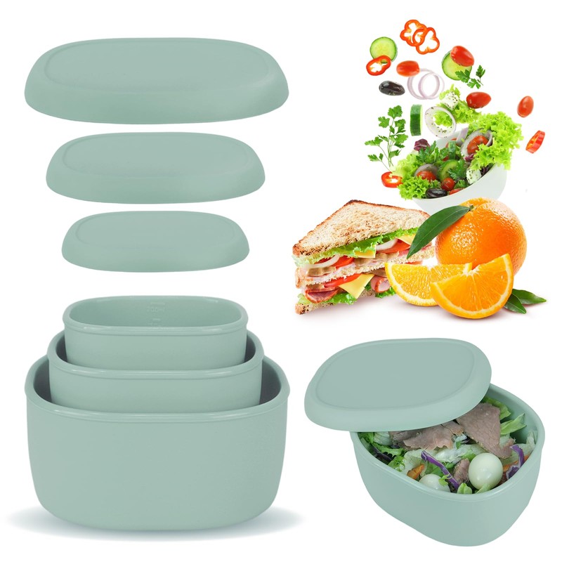 Anatole Silicone Food Storage Containers Set of 3 Lunch Box
