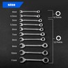 LEONTOOL Mini Combination Wrench Set Metric 4mm to 11mm Open