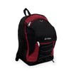 Everest Two-Tone with Mesh Pockets Multipurpose Backpack, Burgundy/Black