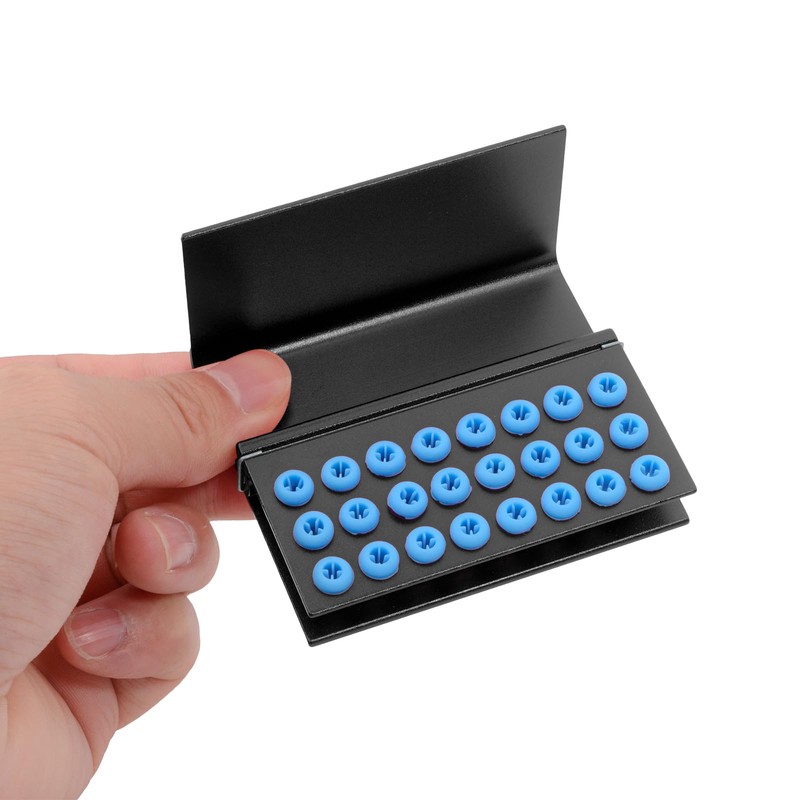 2pcs 24 Holes Burs Holder Block Case with Silicone Autoclavable