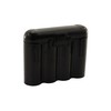 10 cajas de almacenamiento para pilas AA/AA/CR123A, color negro