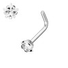 Autiga Nose Piercing Stud Nose Stud Nose Piercing Curved Zirconia