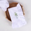 MIKI WELL Linen Cotton Ruffle Dinner Napkins 18 x 18