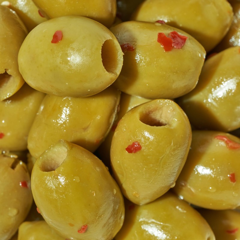 Freestyle Snacks Olives Green Hot Spicy 4 OZ