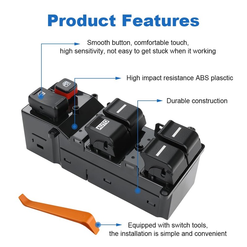 WMPHE Automatic Power Master Window Switch Compatible with Honda Ridgeline