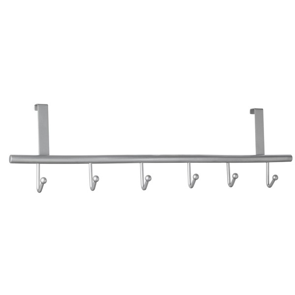 Alco-Albert 2839 - Coat Rack for Doors, Stainless Steel, 6