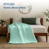 YnM Cooling Chunky Throw Blanket, Medium-Weight, Hand Knitted, Skin Friendly,