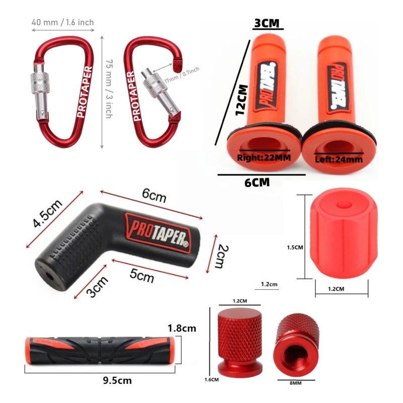 Moto Goma Bike Puños Accesorios Manubrio Excelente