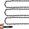3 Pack 20 Inch Chainsaw Chain, 50cm Bar 76 Drive