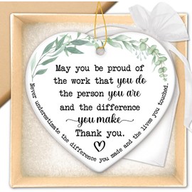 Christmas Ornaments 2024,Thank You Gifts - Appreciation Gifts, Boss Day Gifts for Women, Men, Coworker, Boss, Teacher - Retirement, Farewell, Leaving, Going Away Ideas