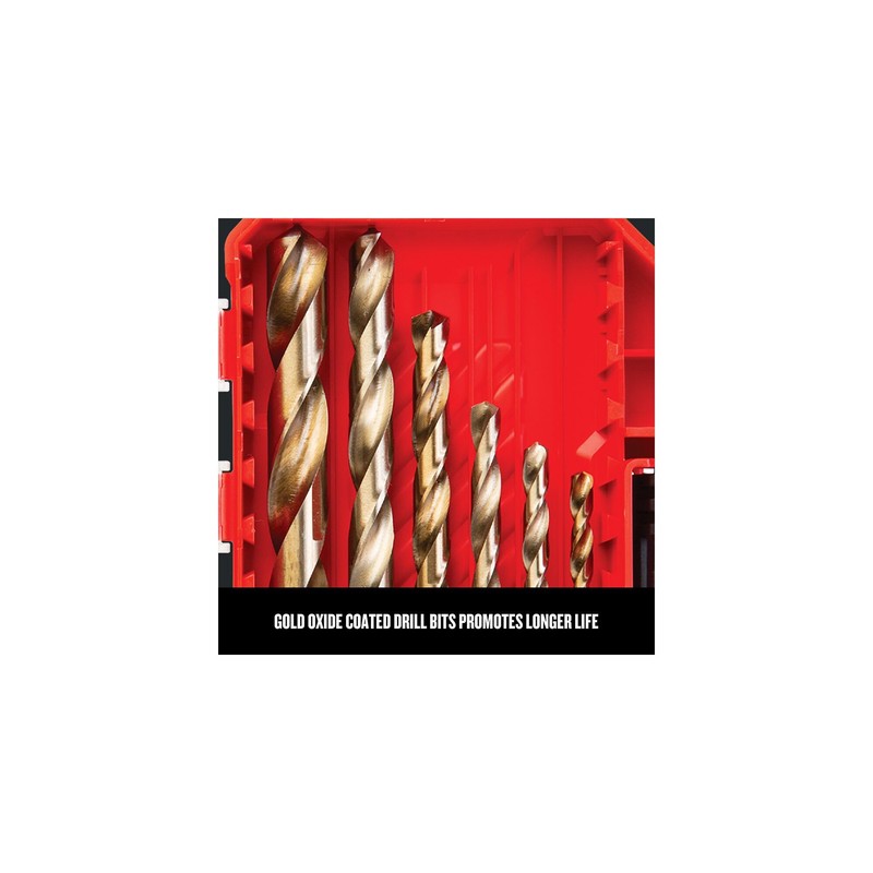 CRAFTSMAN 14-Piece Gold Oxide Drill Bit Set for Wood, Plastic,