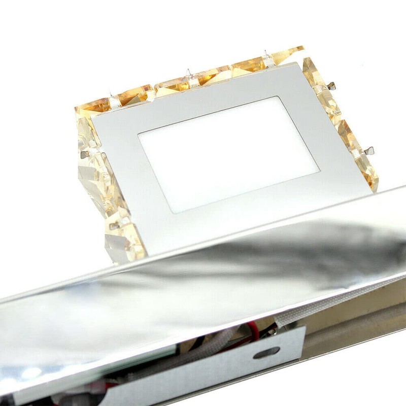 Crystal Vanity Light, Bathroom Lighting Chrome Toilet Vanity Light Wall