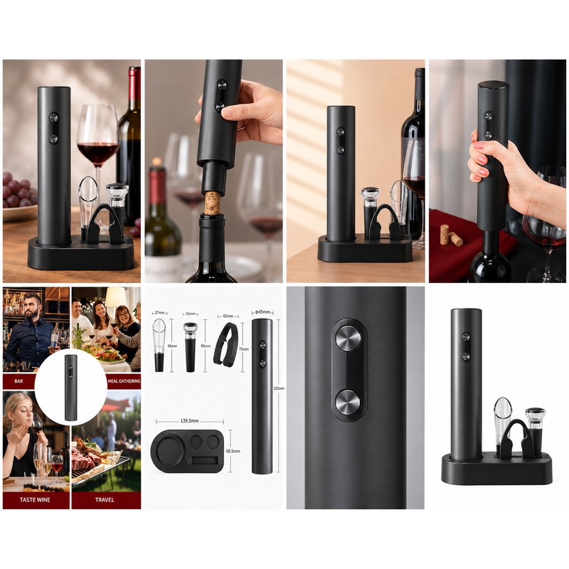 Electric Wine Bottle Opener 4 in 1 Set – Automatic